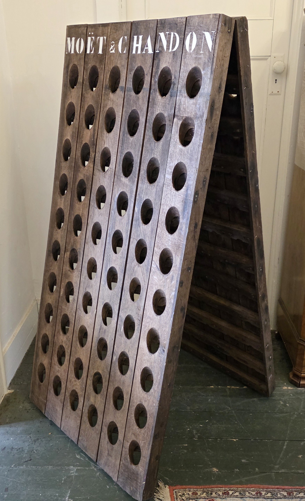 A French Champagne Riddling Rack